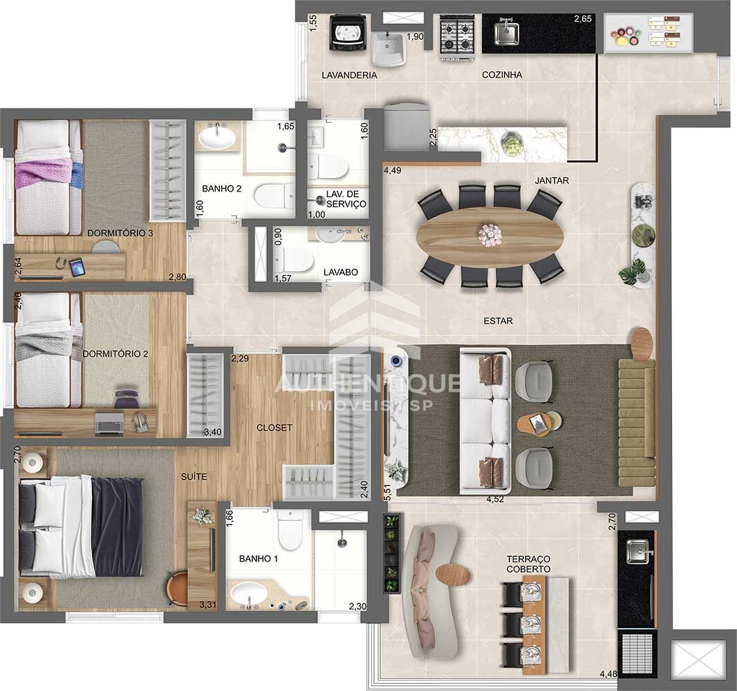 Apartamento, 4 quartos, 106 m² - Foto 46