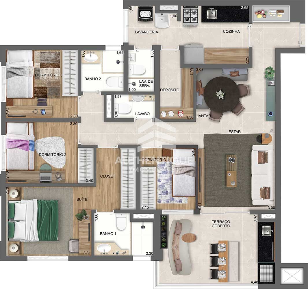 Apartamento, 4 quartos, 106 m² - Foto 47