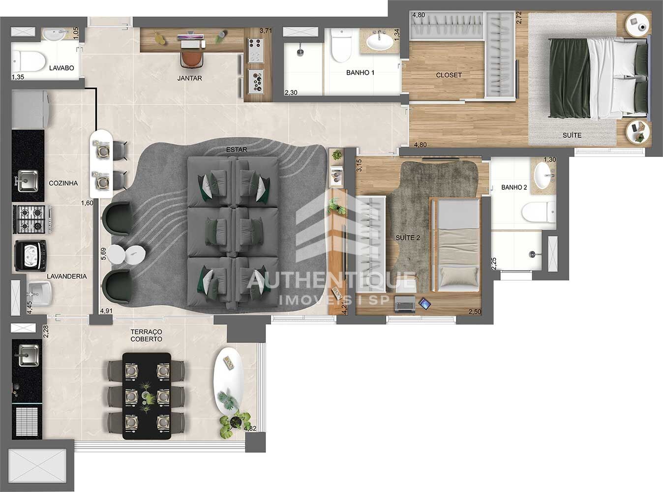 Apartamento, 4 quartos, 106 m² - Foto 45