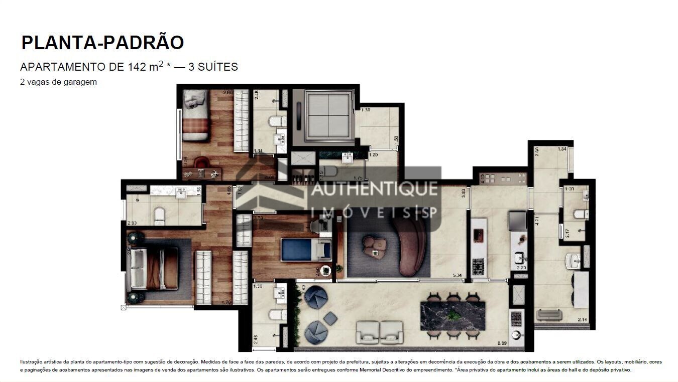 Apartamento à venda com 2 quartos, 142m² - Foto 41