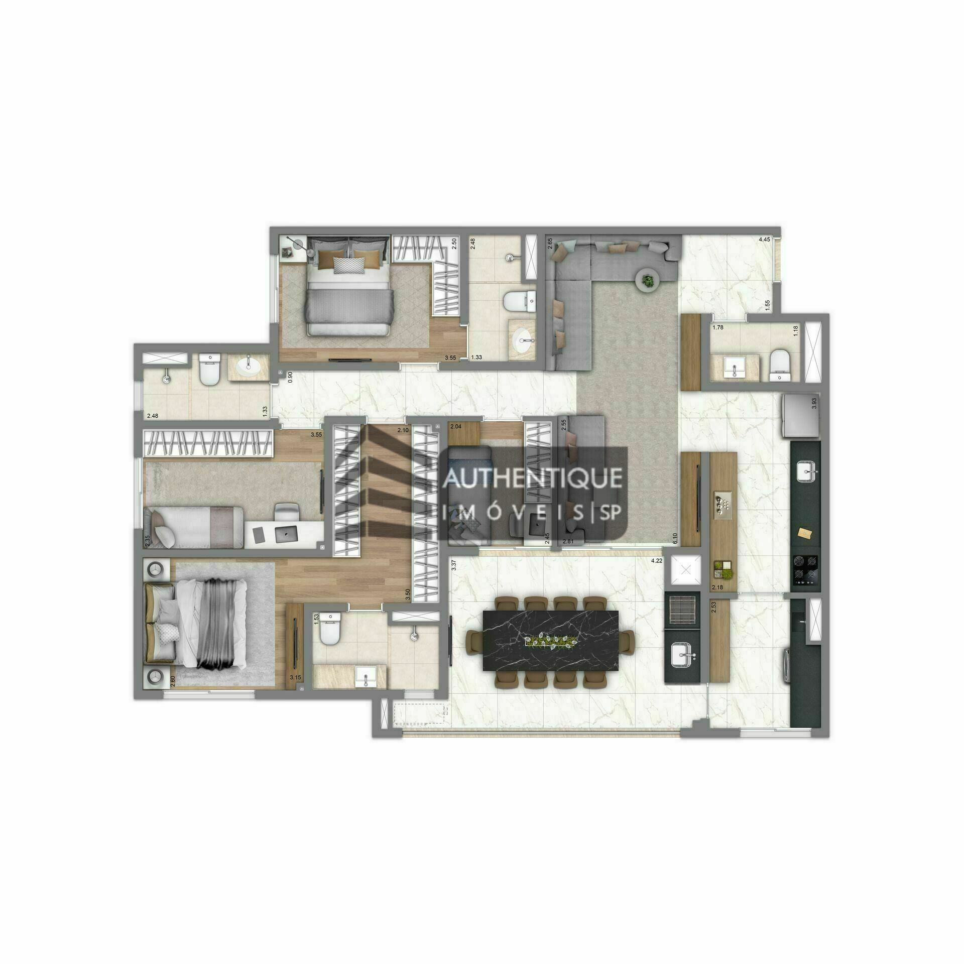 Apartamento à venda com 4 quartos, 210m² - Foto 42