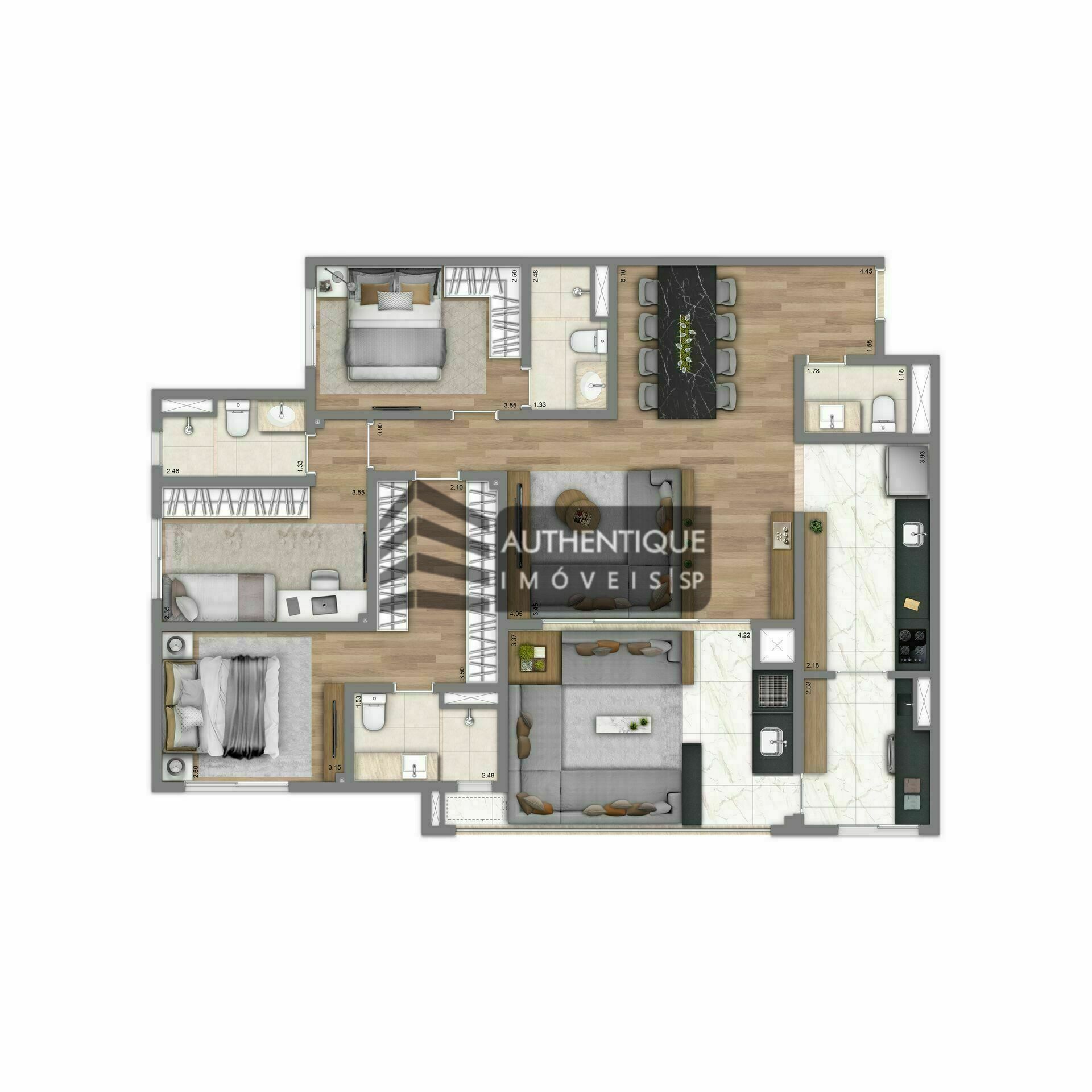 Apartamento à venda com 4 quartos, 210m² - Foto 39