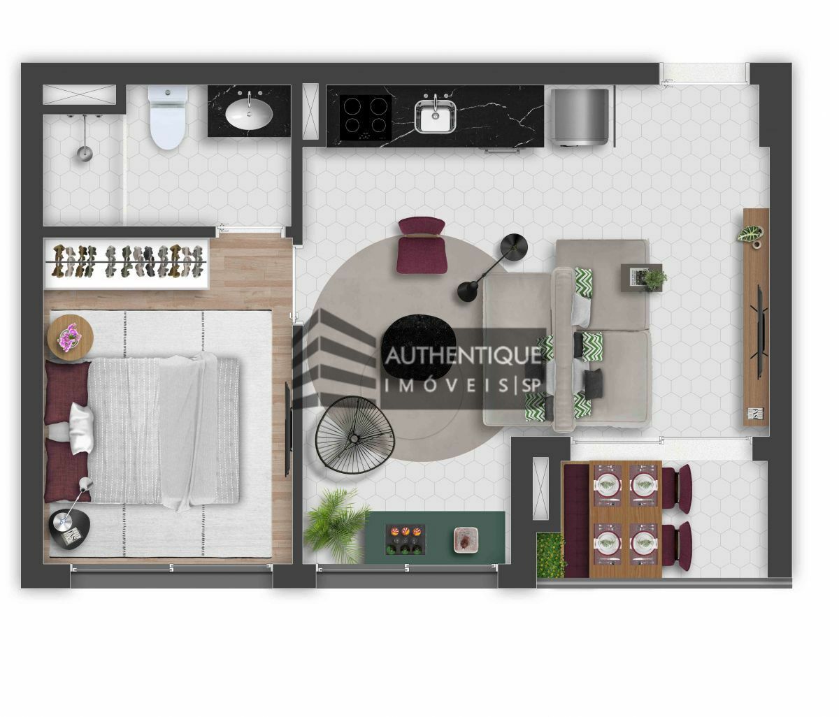 Apartamento à venda com 1 quarto, 62m² - Foto 40