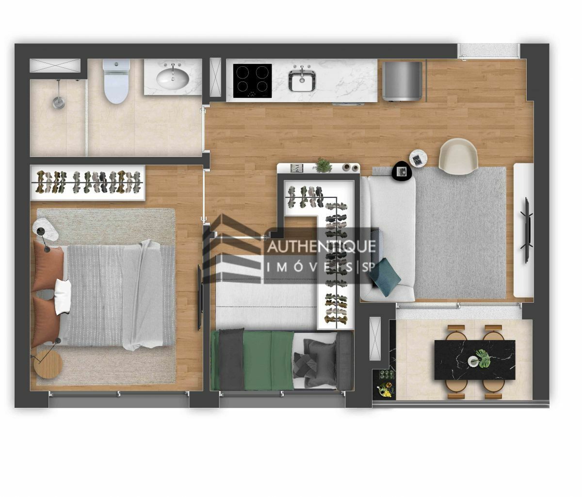 Apartamento à venda com 1 quarto, 62m² - Foto 38