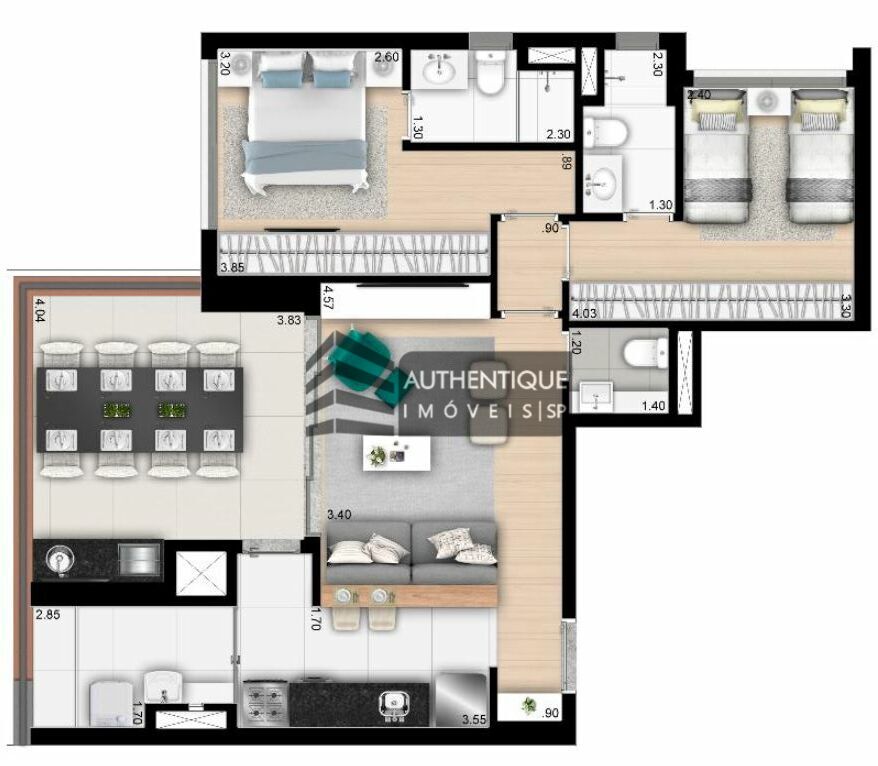 Apartamento à venda com 2 quartos, 88m² - Foto 37