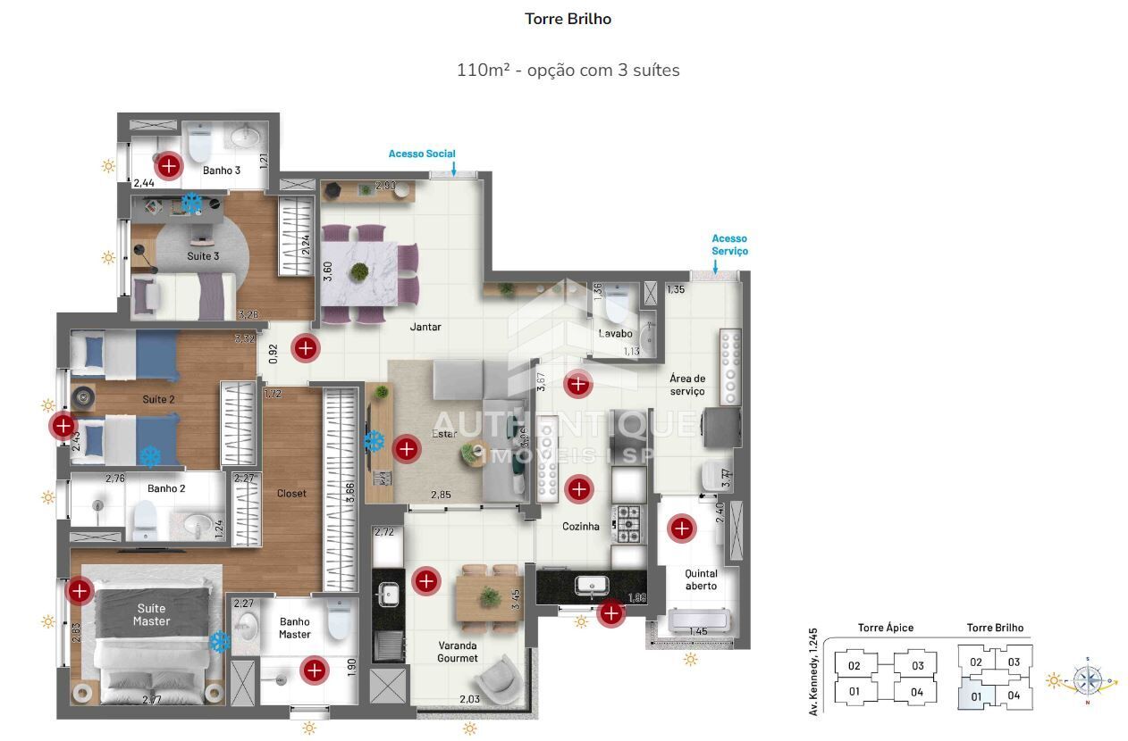 Apartamento, 2 quartos, 85 m² - Foto 40