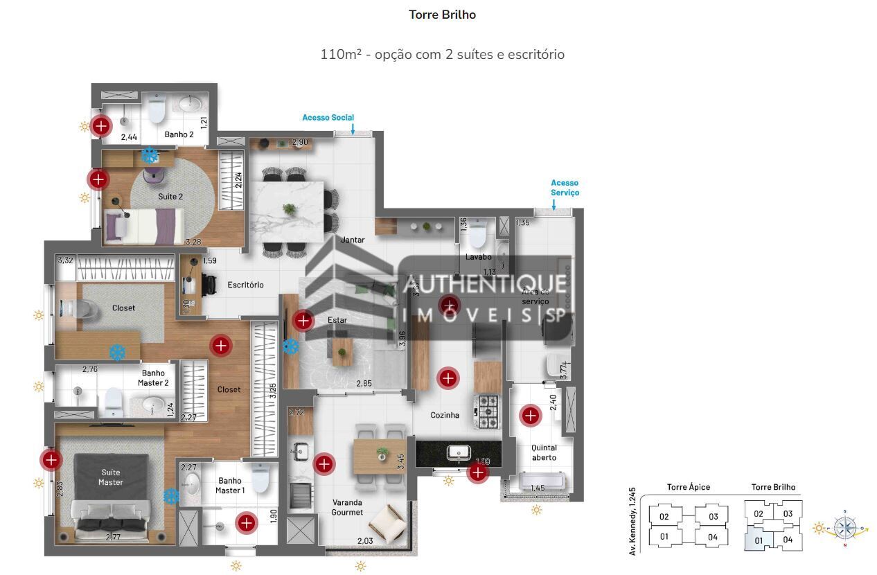 Apartamento à venda com 2 quartos, 85m² - Foto 39