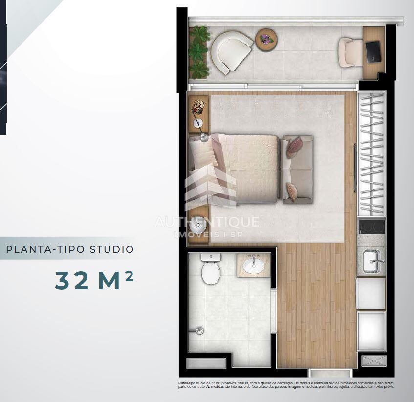 Apartamento, 1 quarto, 25 m² - Foto 23