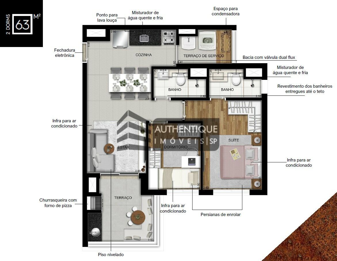 Apartamento à venda com 2 quartos, 63m² - Foto 49