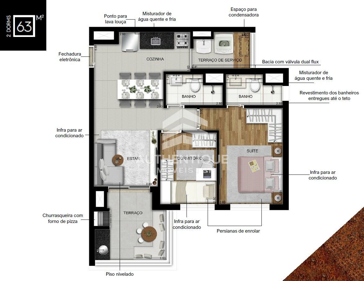 Apartamento, 2 quartos, 63 m² - Foto 49