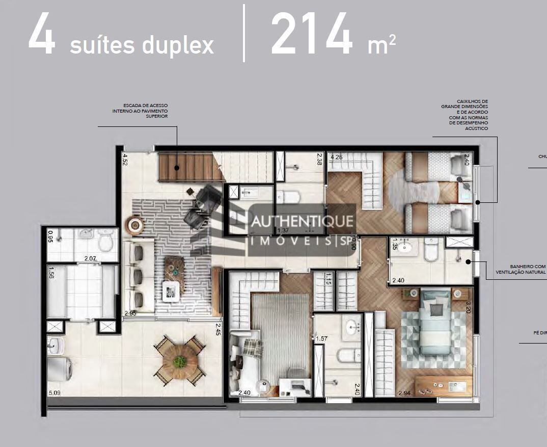 Cobertura à venda com 3 quartos, 215m² - Foto 36