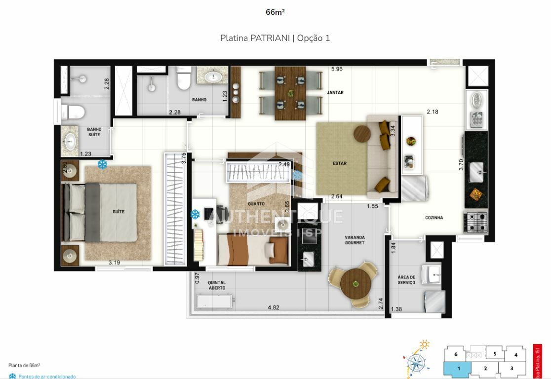 Apartamento, 2 quartos, 66 m² - Foto 10