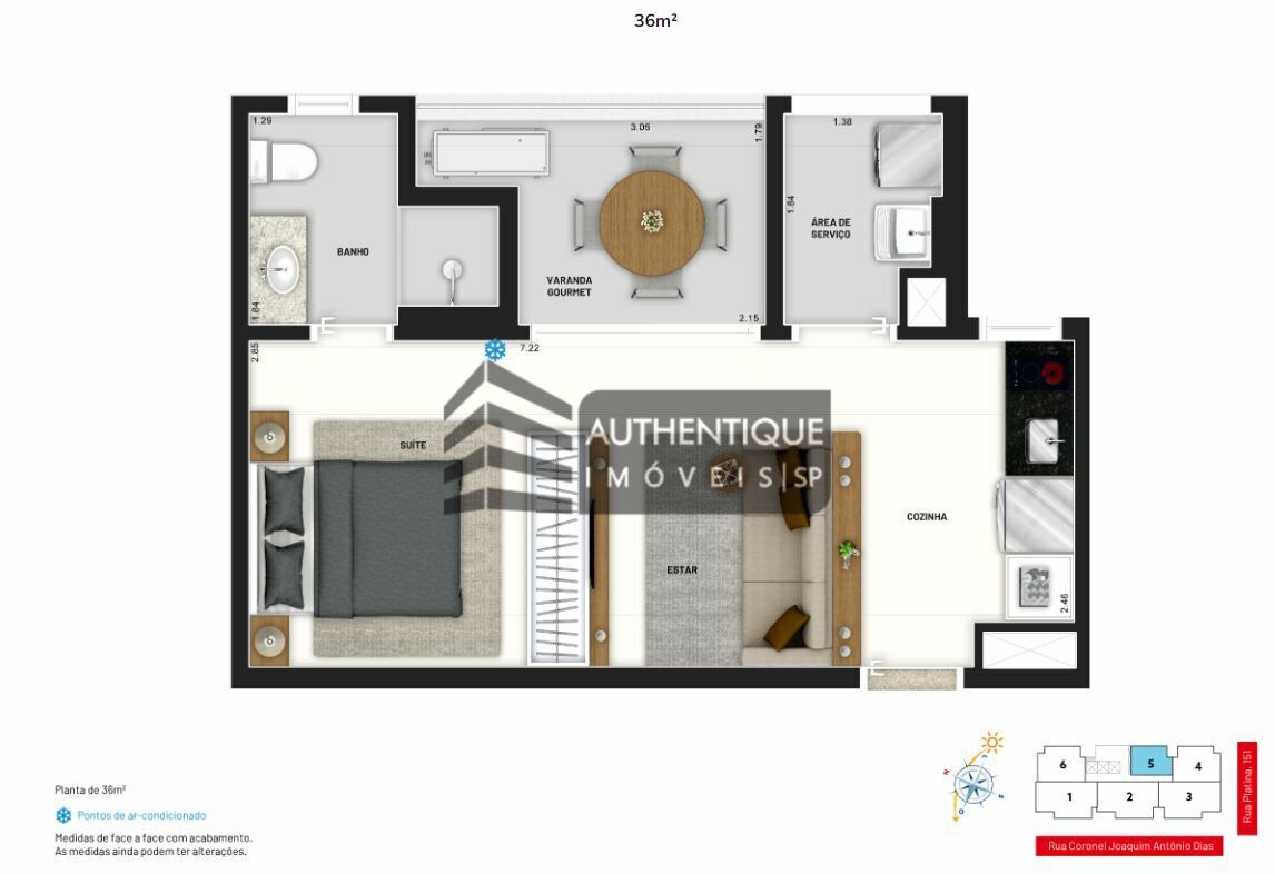 Apartamento à venda com 2 quartos, 66m² - Foto 8