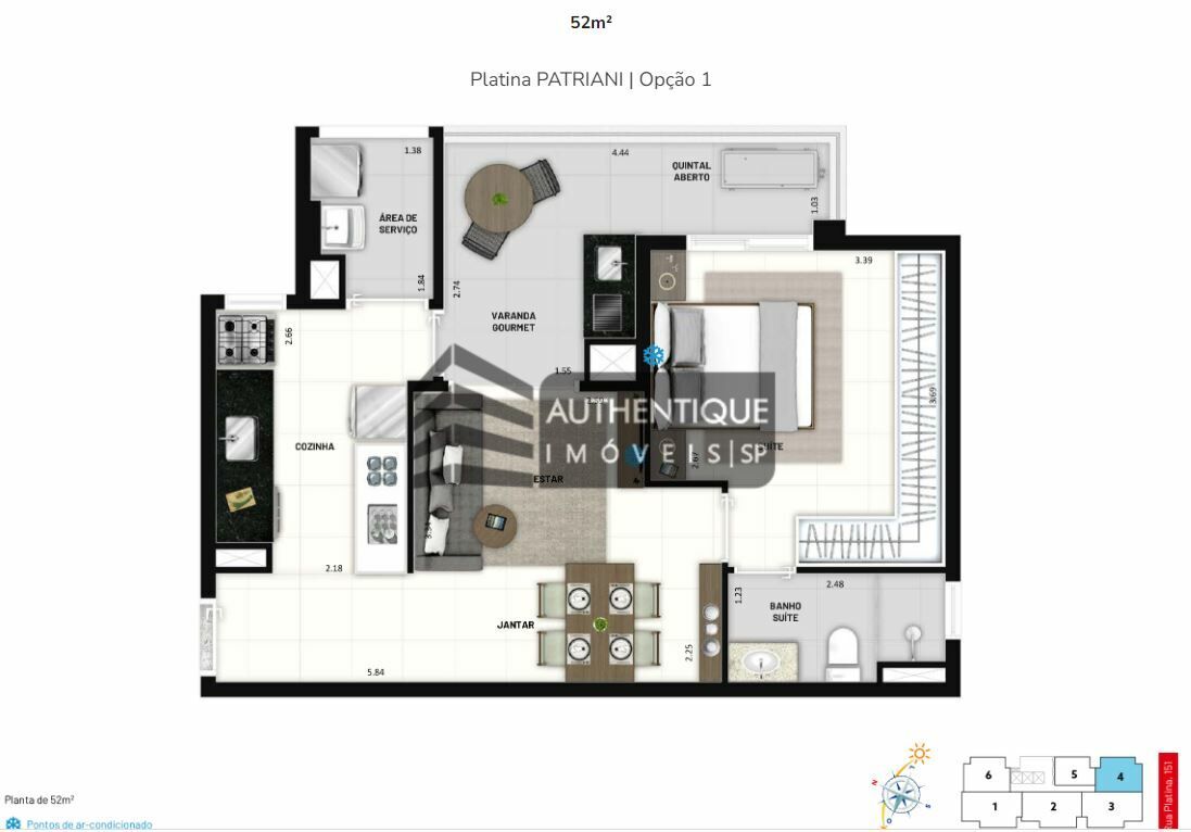 Apartamento à venda com 2 quartos, 66m² - Foto 9