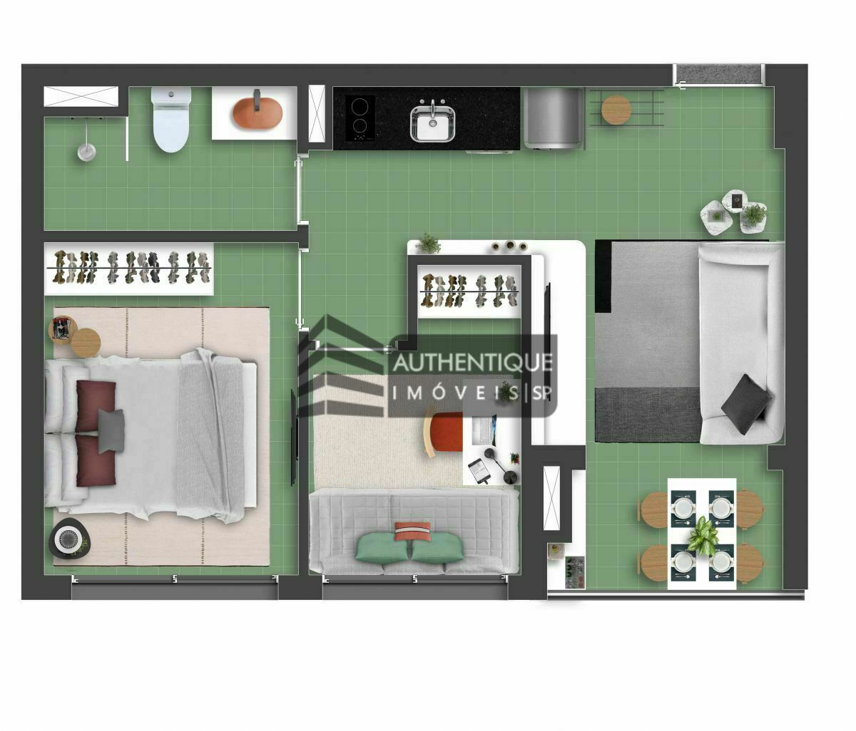 Apartamento à venda com 2 quartos, 29m² - Foto 41