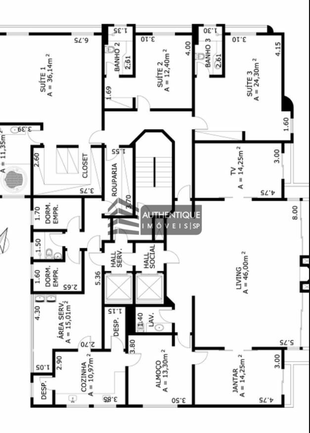 Apartamento à venda com 4 quartos, 335m² - Foto 25