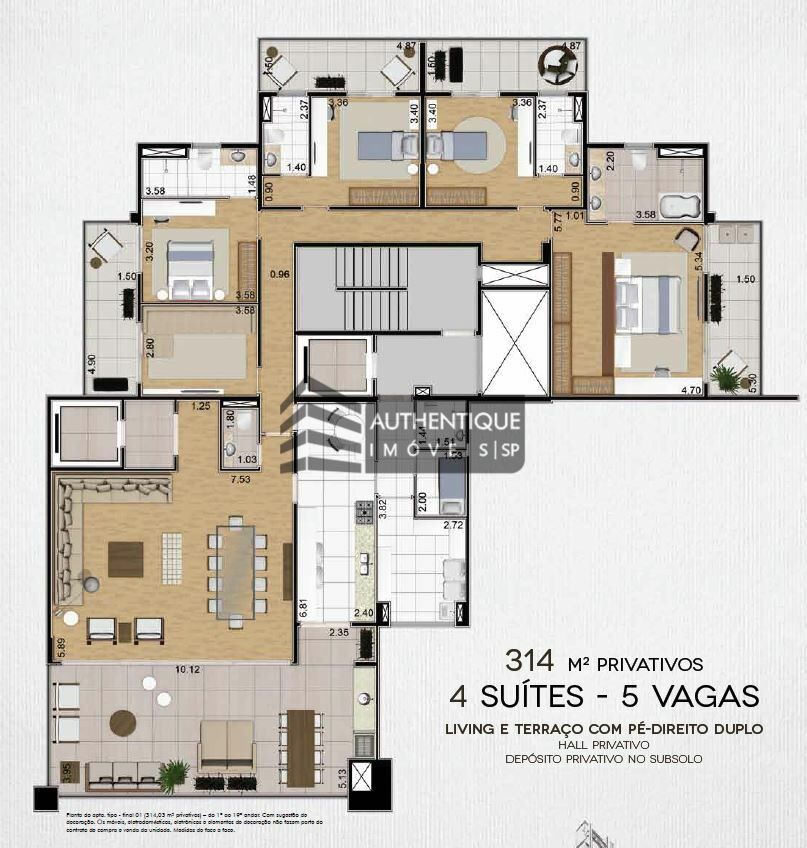 Apartamento à venda com 4 quartos, 316m² - Foto 51