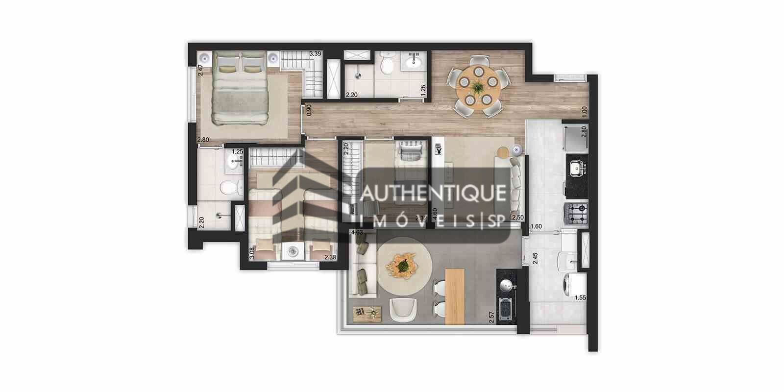 Apartamento à venda com 2 quartos, 66m² - Foto 45