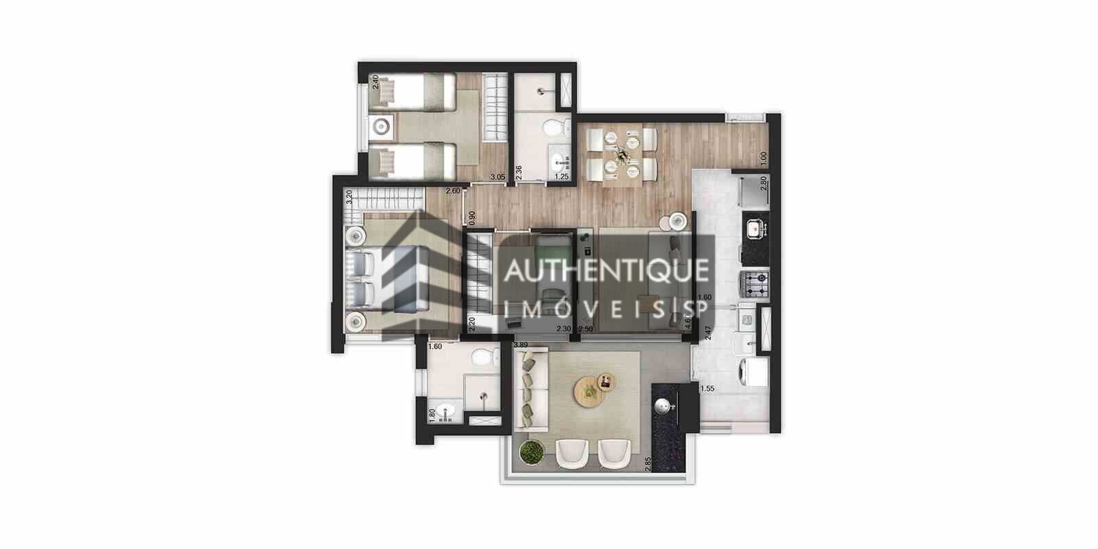 Apartamento à venda com 2 quartos, 66m² - Foto 43