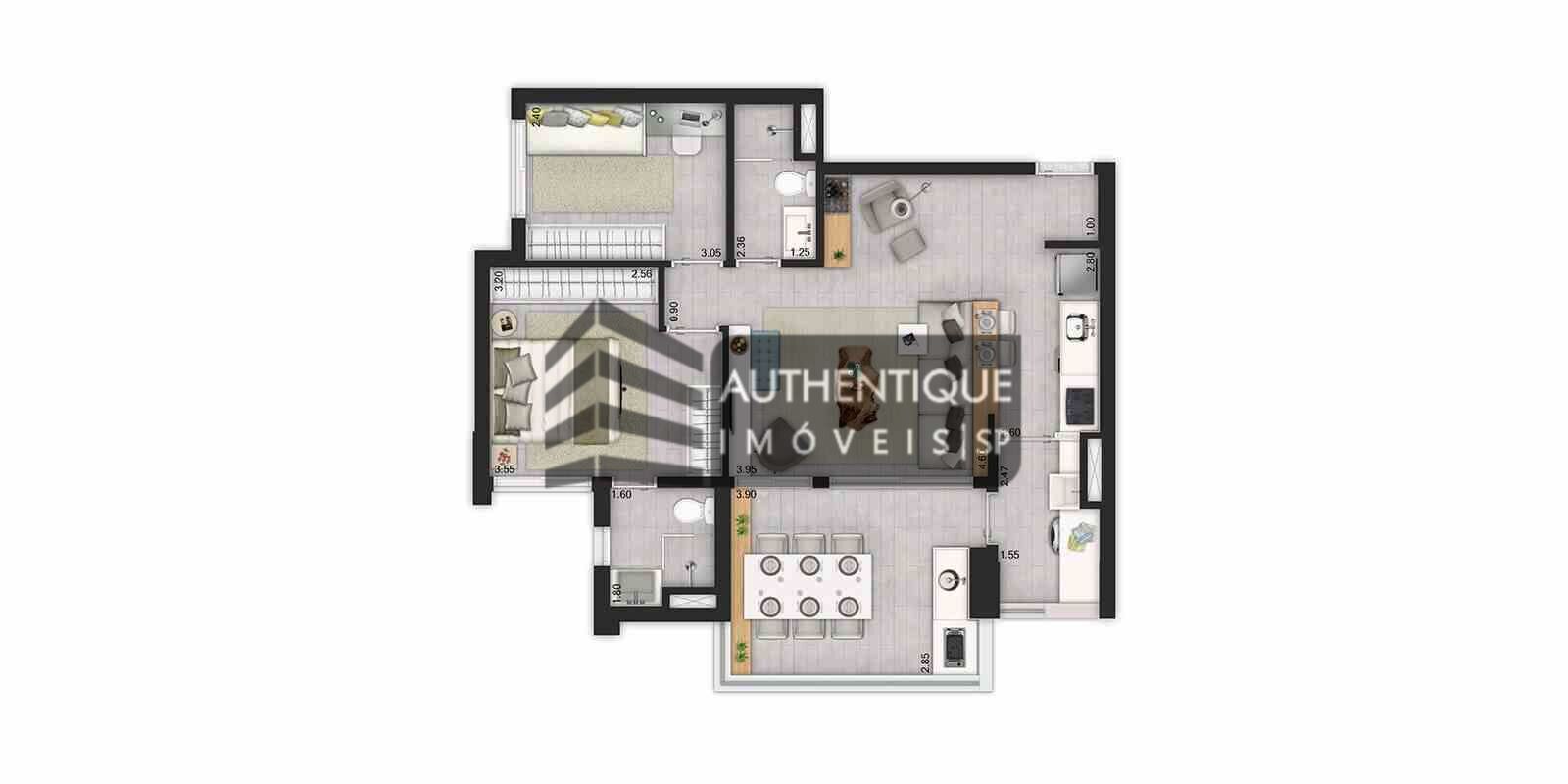 Apartamento à venda com 2 quartos, 66m² - Foto 44