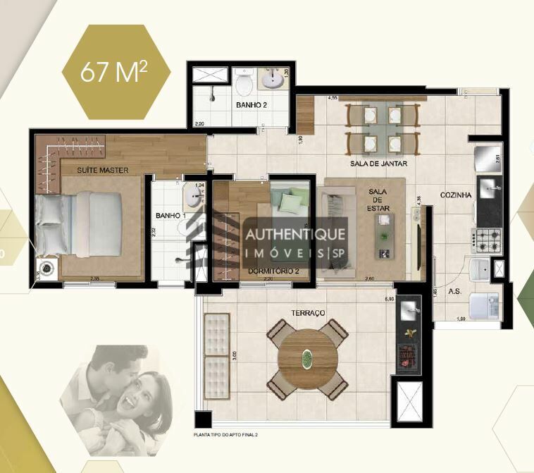 Apartamento à venda com 2 quartos, 67m² - Foto 20