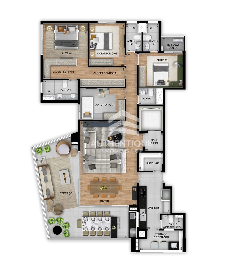 Apartamento, 4 quartos, 195 m² - Foto 25
