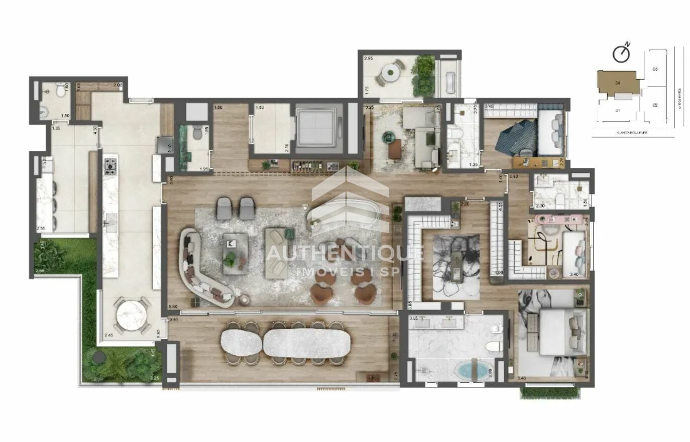 Apartamento, 3 quartos, 252 m² - Foto 20