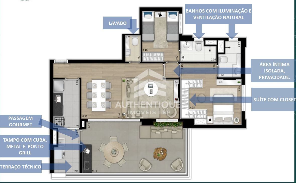 Apartamento, 2 quartos, 96 m² - Foto 35