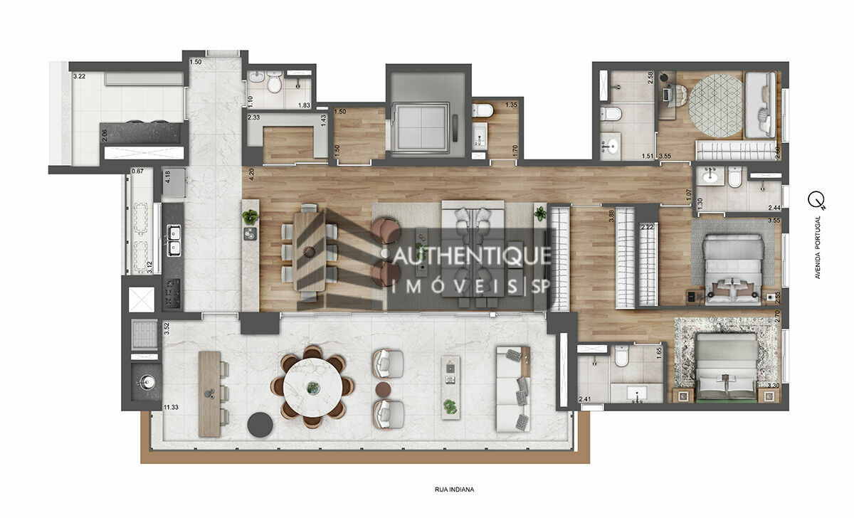 Apartamento à venda com 4 quartos, 224m² - Foto 16