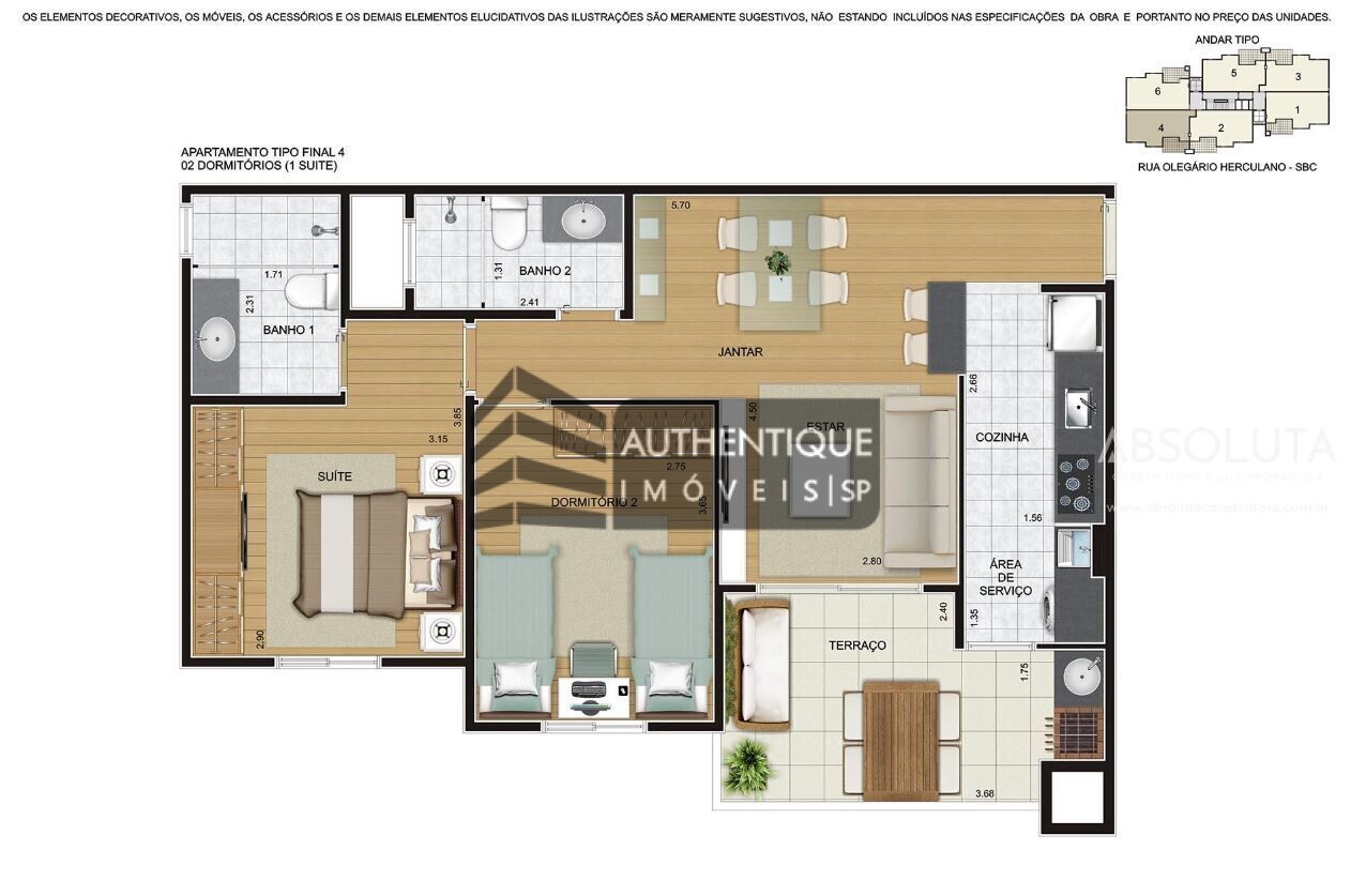 Apartamento à venda com 2 quartos, 72m² - Foto 23