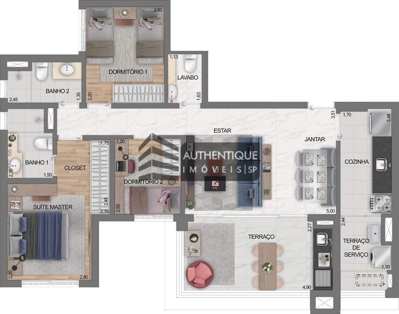 Apartamento à venda com 4 quartos, 130m² - Foto 31