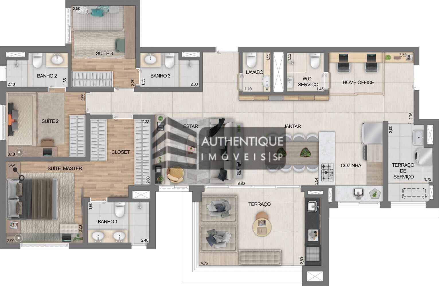 Apartamento à venda com 4 quartos, 130m² - Foto 30