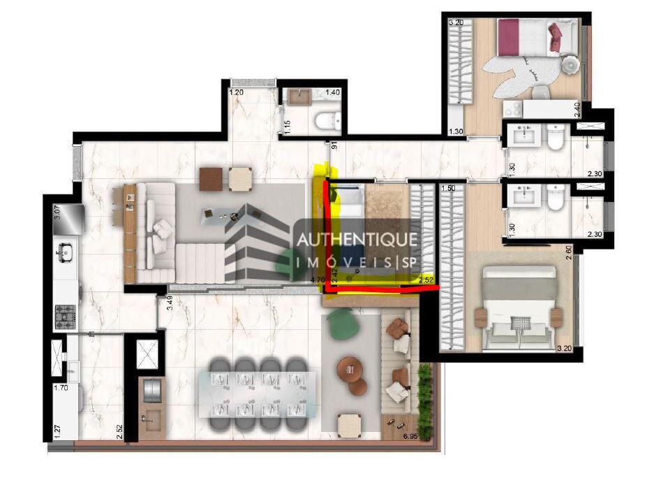 Apartamento, 2 quartos, 107 m² - Foto 14
