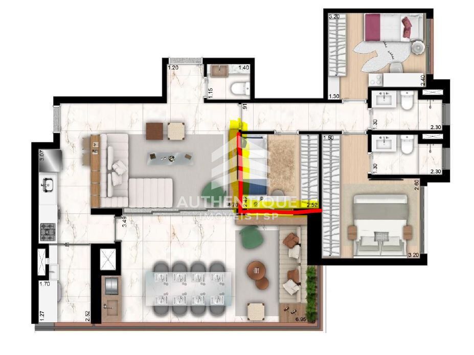 Apartamento, 2 quartos, 107 m² - Foto 14