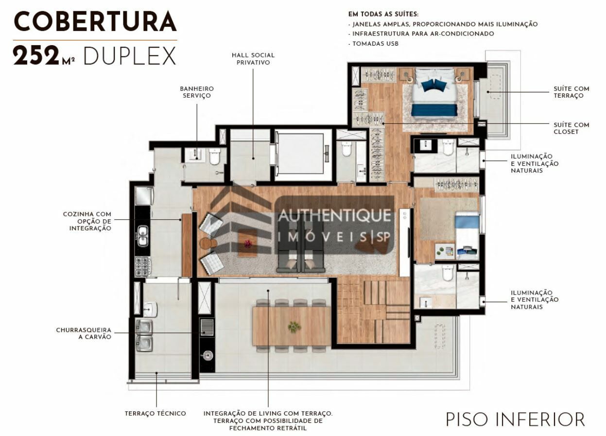 Cobertura à venda com 3 quartos, 252m² - Foto 19