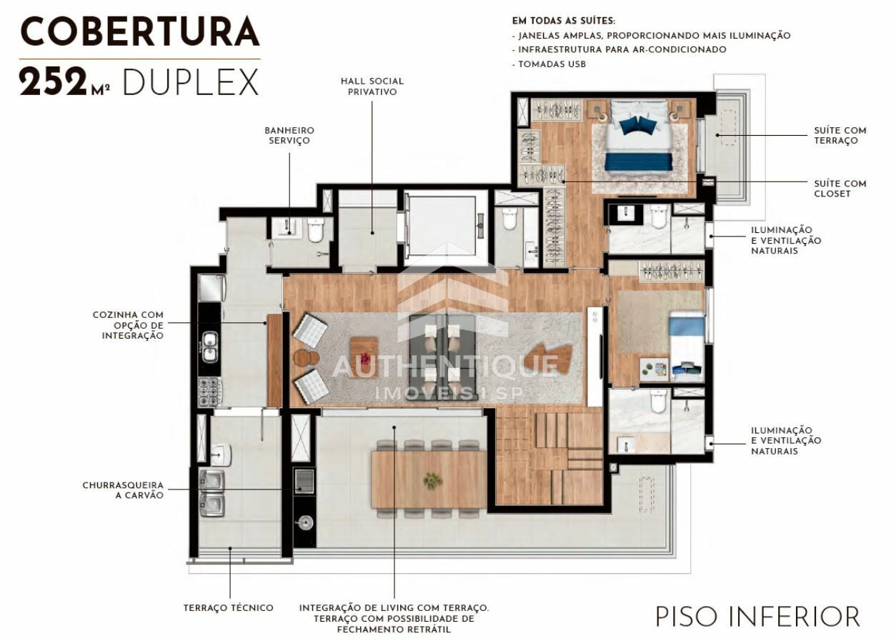 Cobertura, 3 quartos, 252 m² - Foto 19
