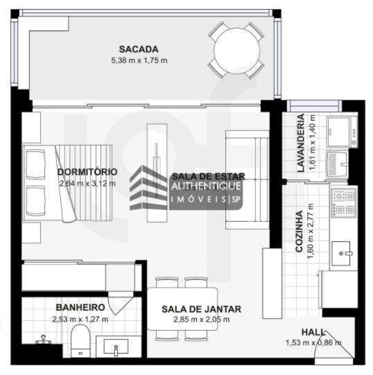 Apartamento à venda com 1 quarto, 48m² - Foto 47