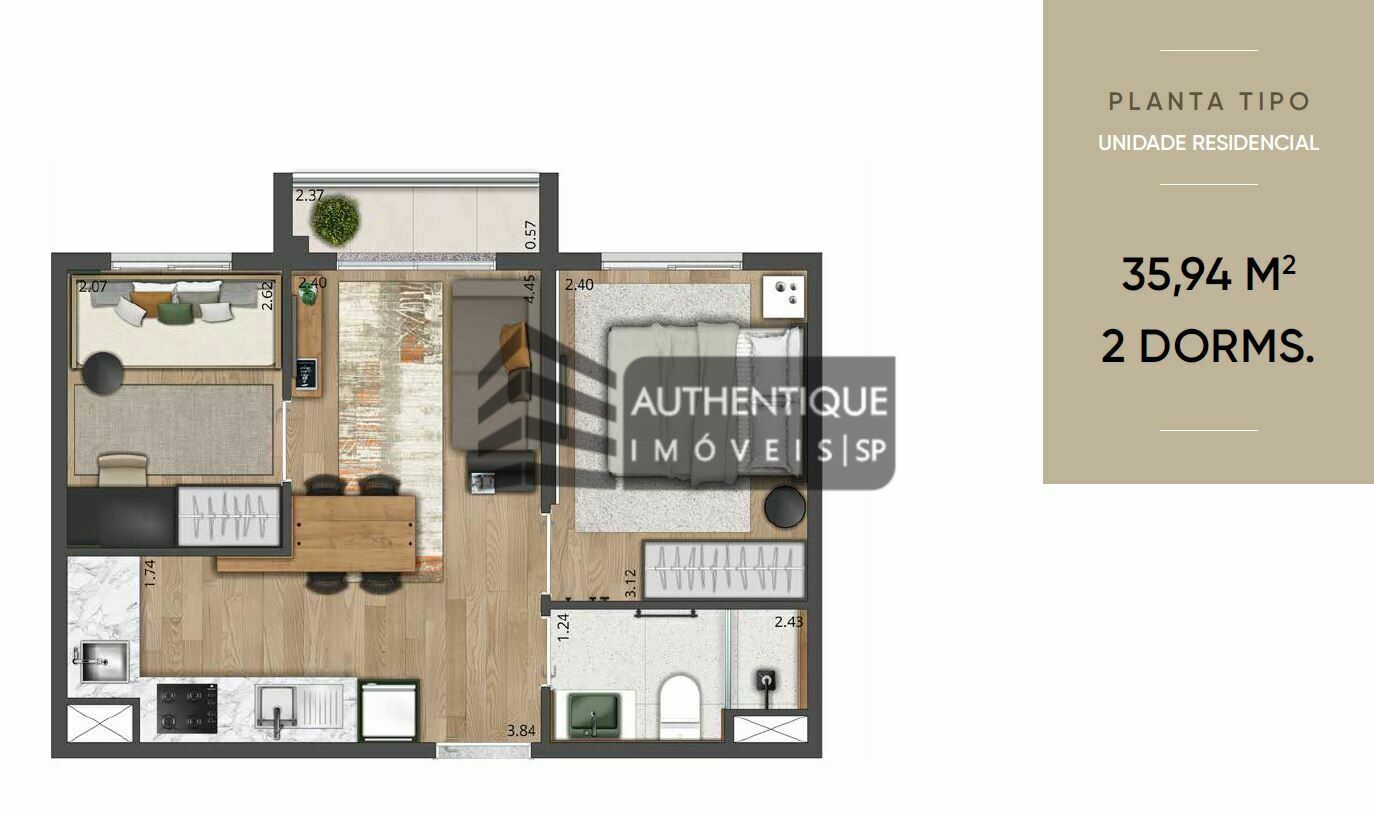 Apartamento à venda com 1 quarto, 27m² - Foto 25