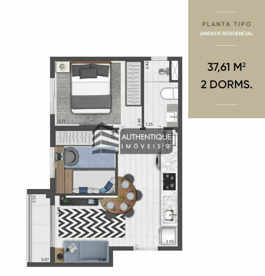 Apartamento à venda com 1 quarto, 27m² - Foto 26