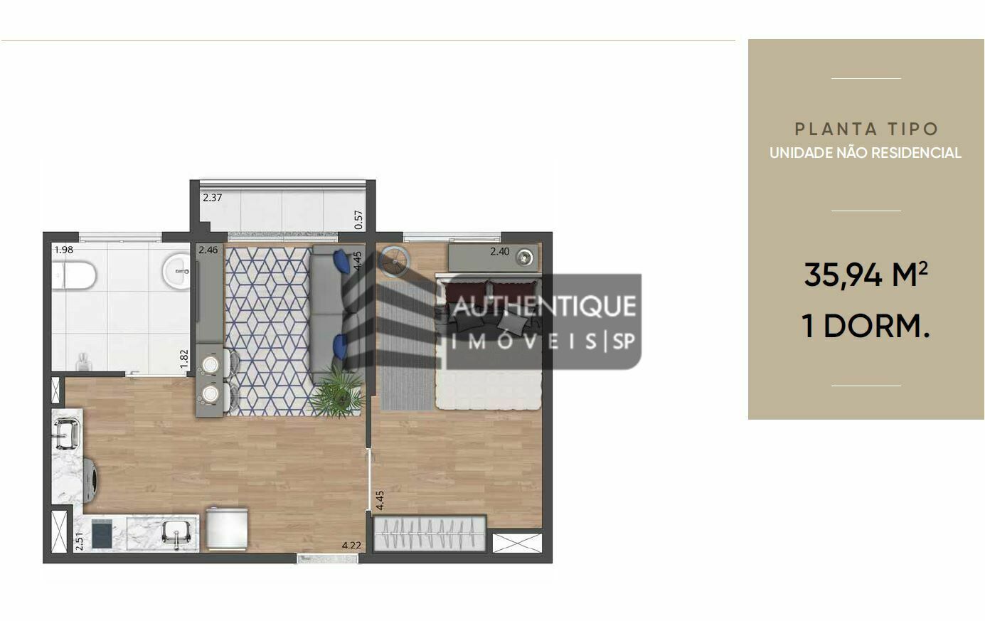 Apartamento à venda com 1 quarto, 27m² - Foto 24