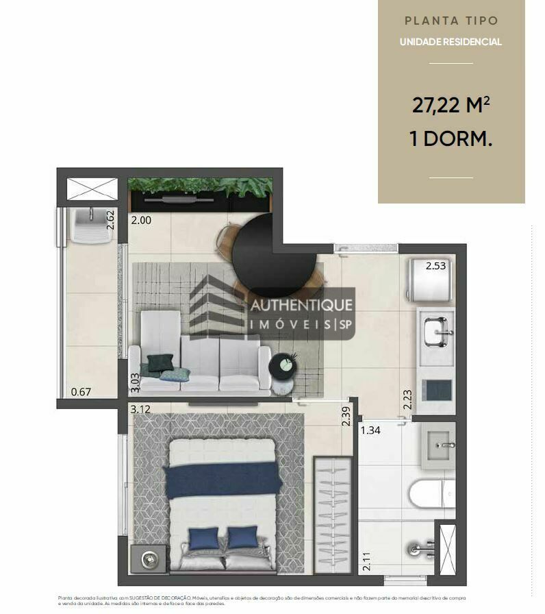 Apartamento à venda com 1 quarto, 27m² - Foto 23