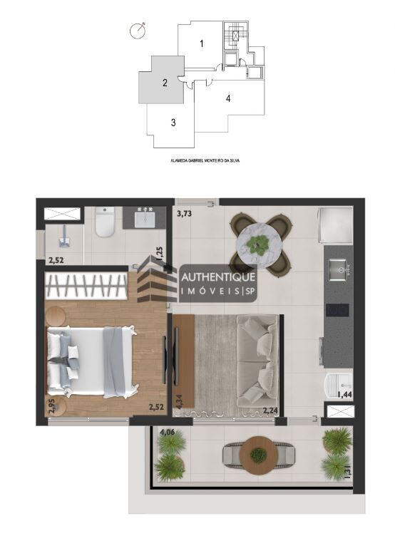 Apartamento à venda com 1 quarto, 33m² - Foto 32