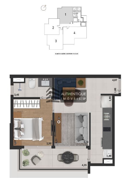 Apartamento à venda com 1 quarto, 33m² - Foto 31