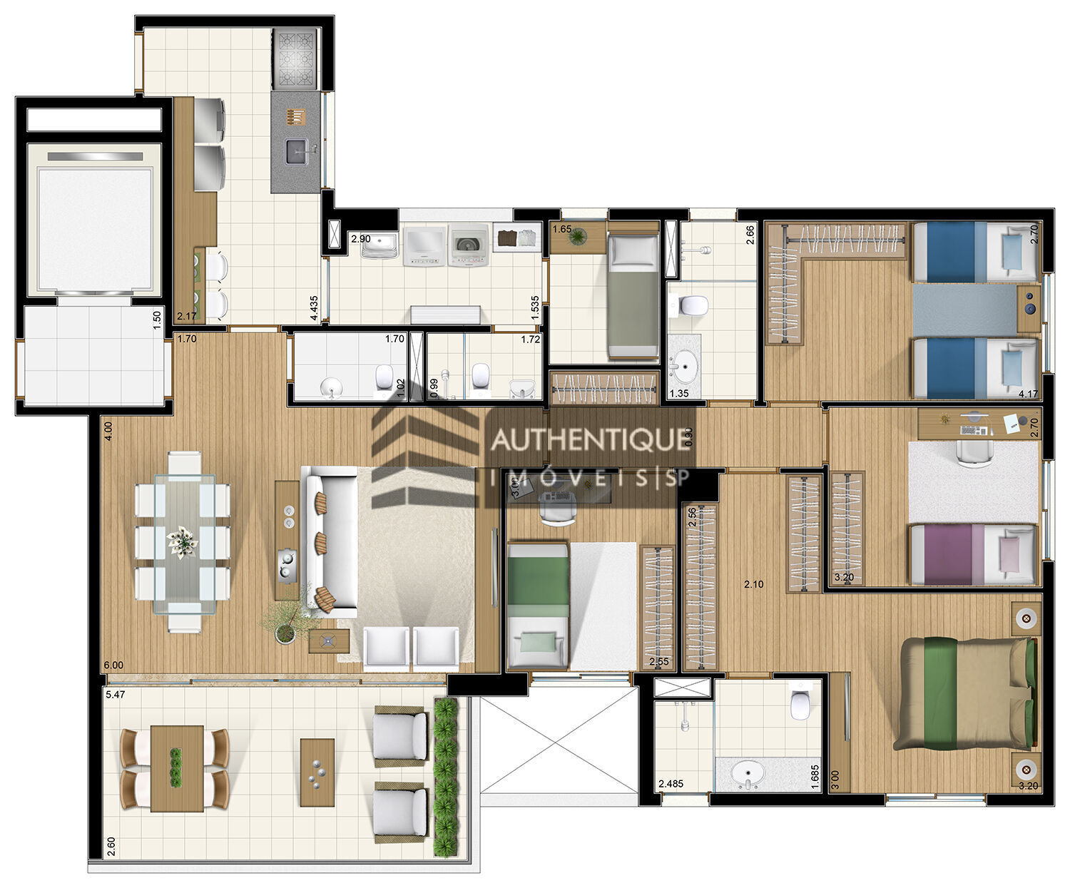 Apartamento, 4 quartos, 134 m² - Foto 8