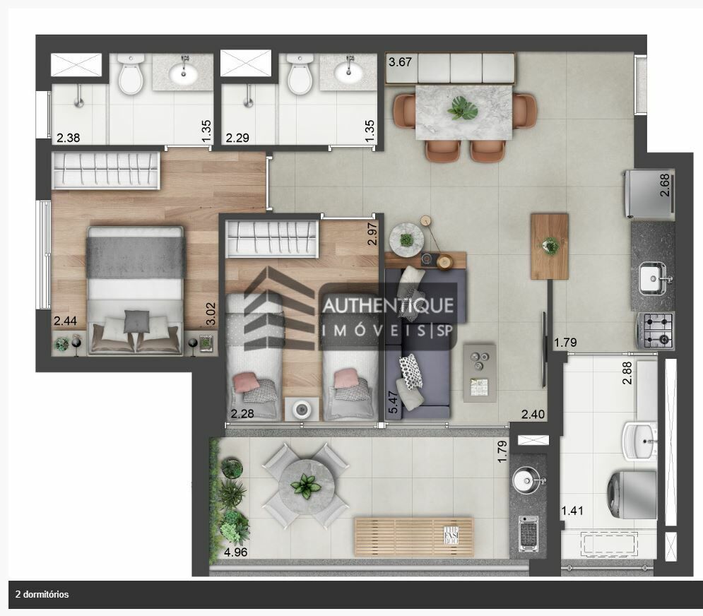 Apartamento à venda com 1 quarto, 43m² - Foto 34