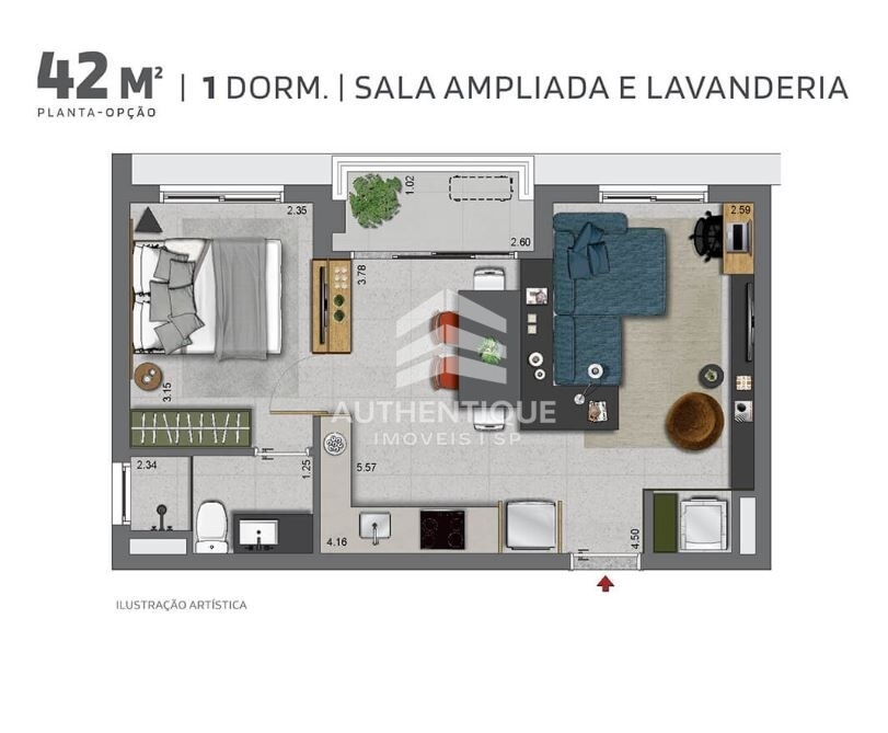 Apartamento, 2 quartos, 42 m² - Foto 21