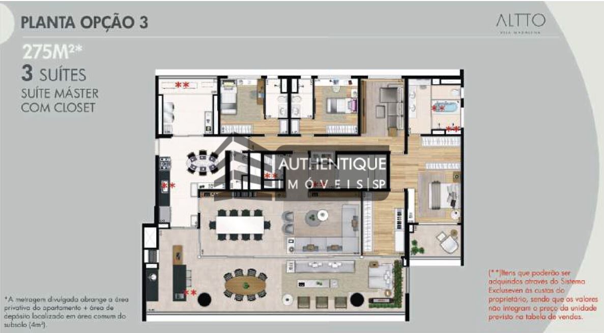 Apartamento à venda com 4 quartos, 275m² - Foto 20