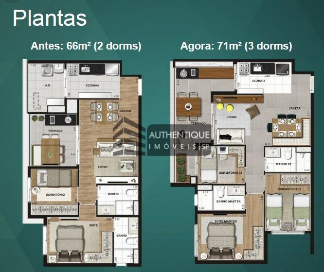 Apartamento à venda com 3 quartos, 71m² - Foto 49