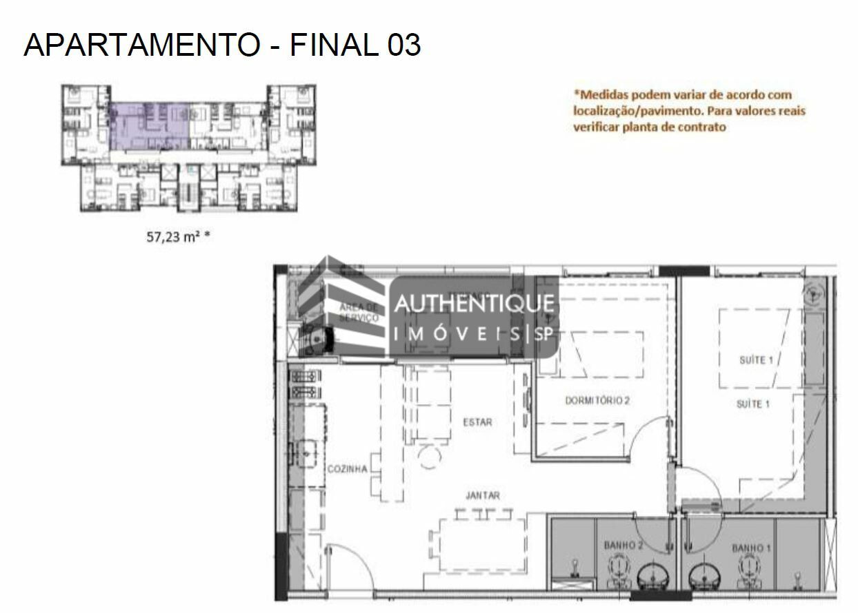 Apartamento à venda com 2 quartos, 57m² - Foto 24