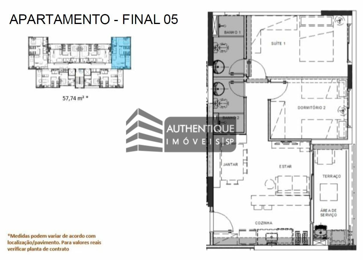 Apartamento à venda com 2 quartos, 57m² - Foto 26